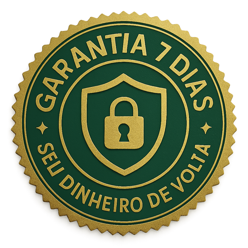 Garantia de 7 dias - Seu dinheiro de volta.